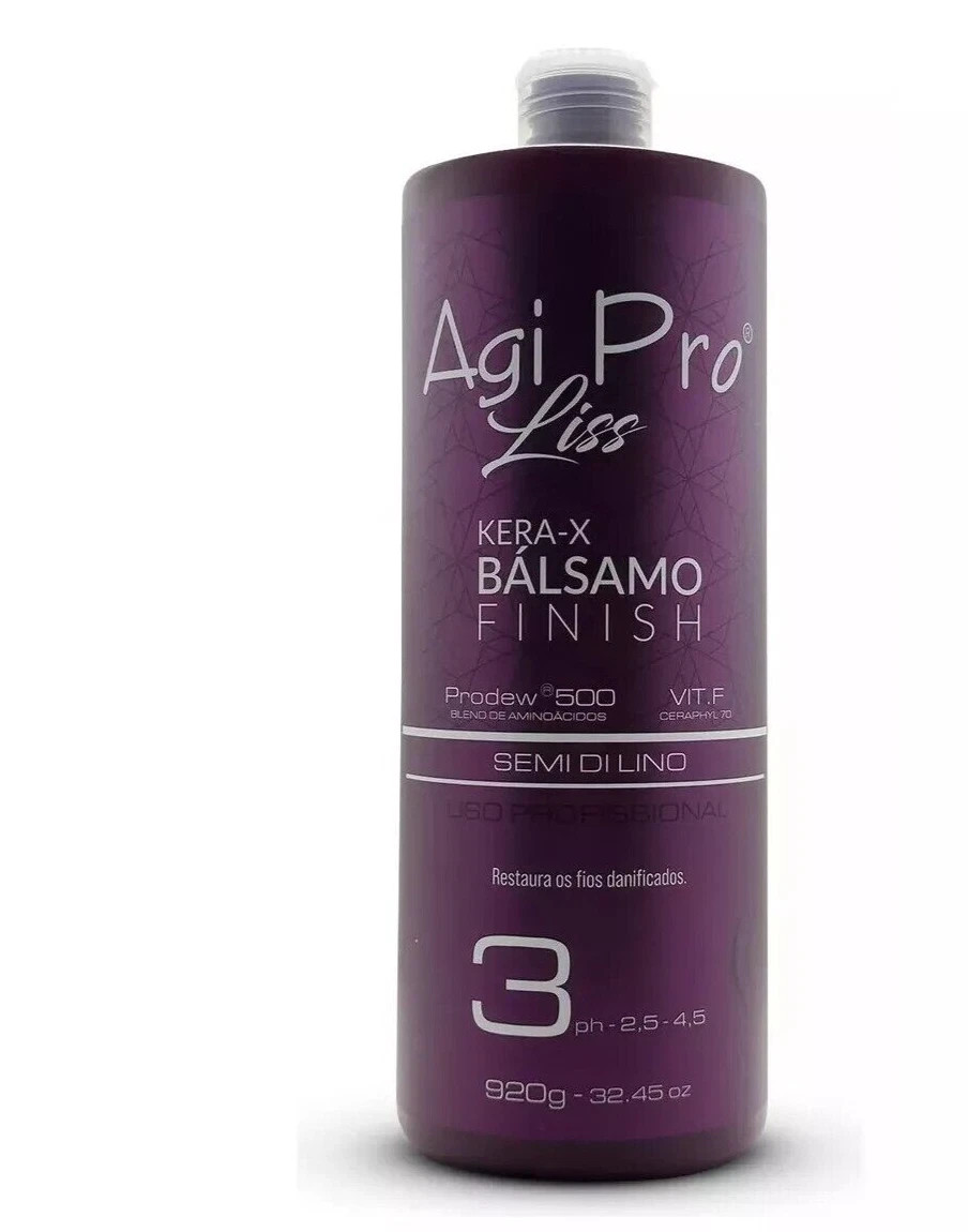 Agi Max Pro Liss Kera-X Brazilian Keratin Hair Straightening Kit 3x1L