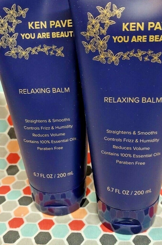 2 Ken Paves You are Beautiful RELAXING BALM Straightens Smooths Hair Frizz 6.7oz