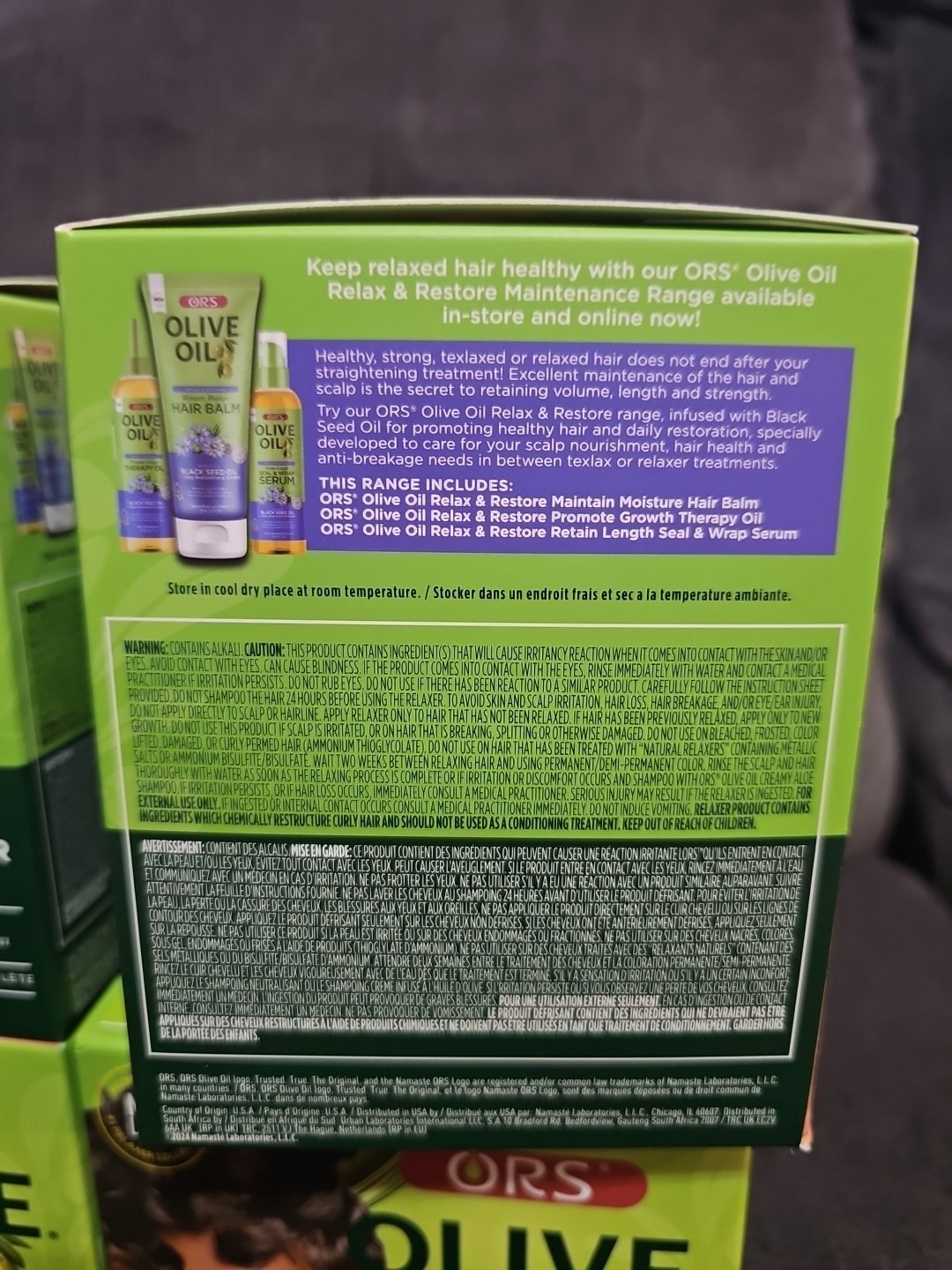 Lot Of 6 Olive Oil Built-in Protection New Growth No-Lye Hair Relaxer