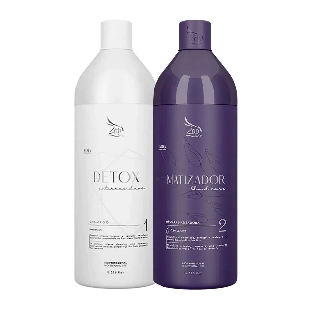 Professional Correcting Blond Hair Care Treatment Detox Matiz 2x1L Zap Cosmetics