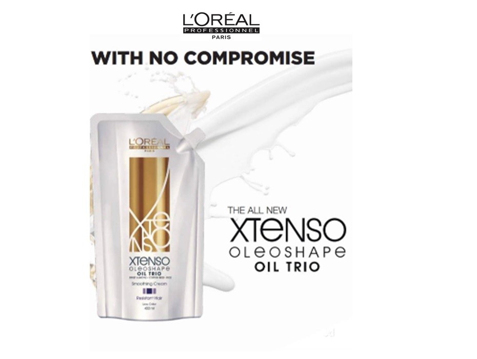 LOREAL XTenso Oleoshape Hair Straightener Straightening Cream 125ml Professional