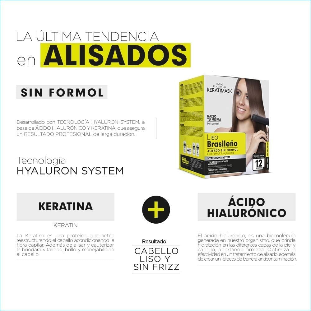 PLACENTA LIFE KERATIMASK Brazilian Straightening Kit Keratin Treatment