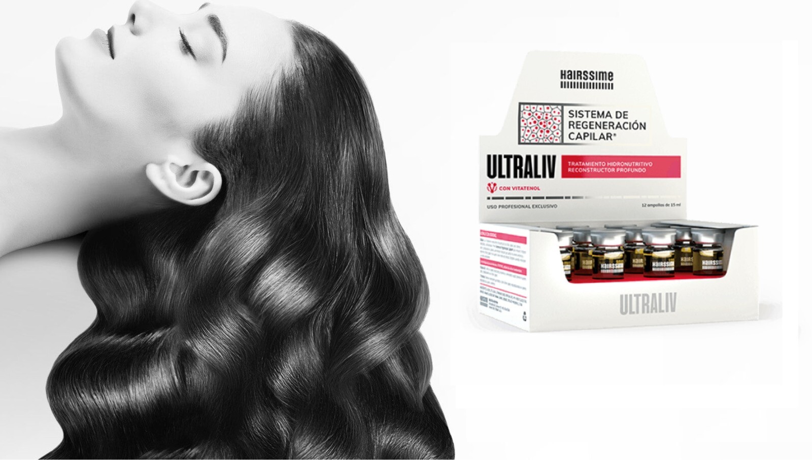 ULTRALIV VITAMIN COMPLEX AMPOULE HAIR BOTX SHOCK NUTRITIVO REPAIR X 15cc