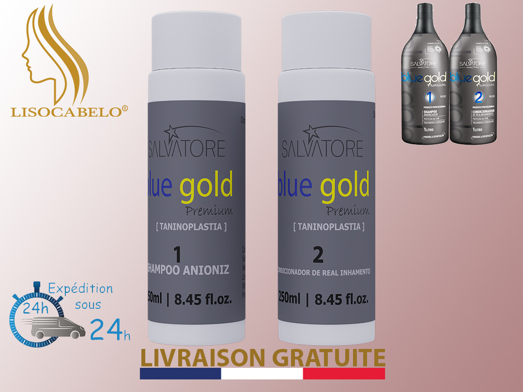 Tannin Smoothing 2x250ml (Tanninoplasty) Bluegold Premium+1mask+1pair glove PRO