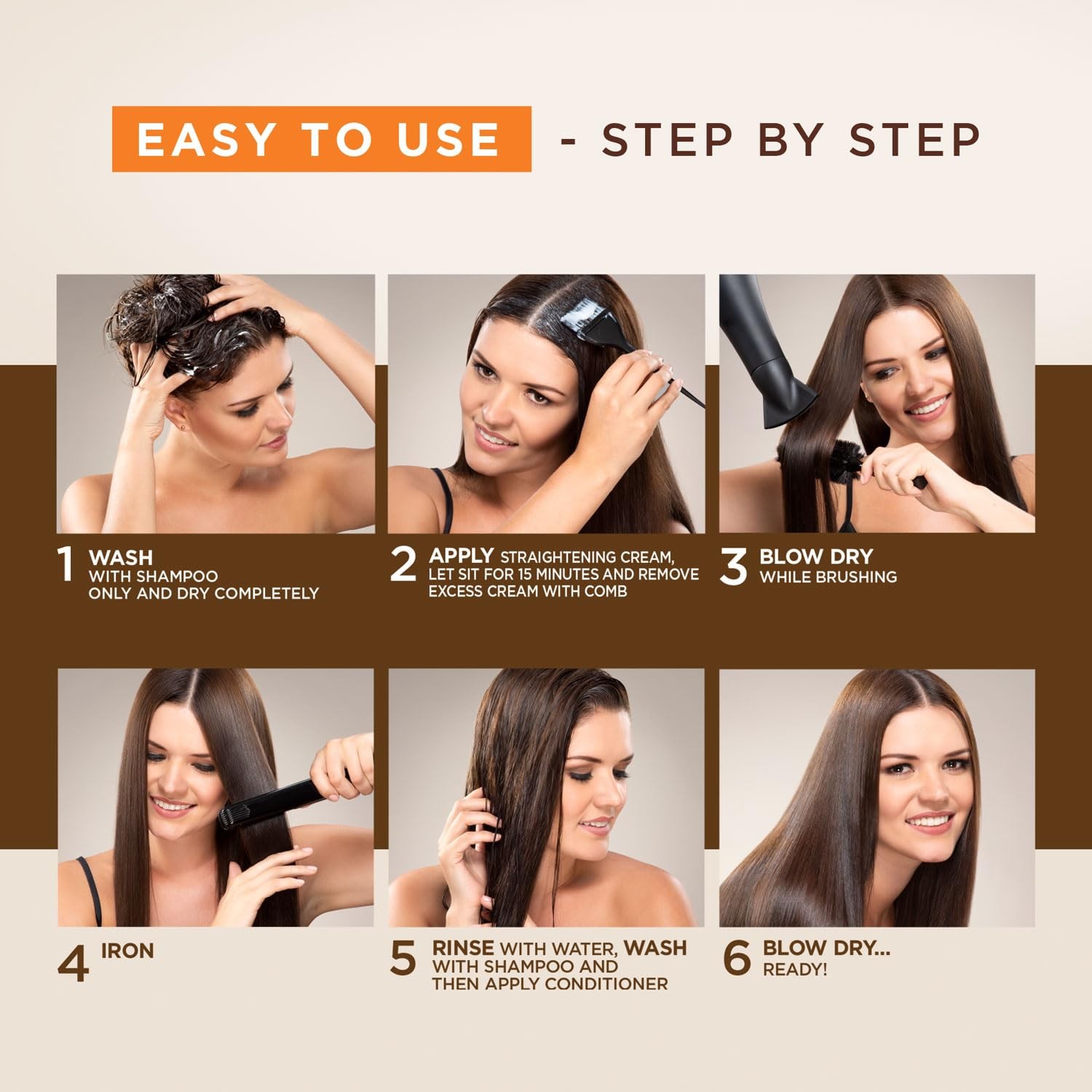Kativa Brazilian Straightening Kit, 12 Weeks of Home Use Professional