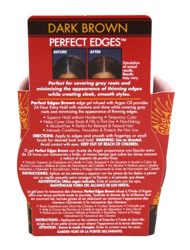 Creme Of Nature Argan Oil Perfect Edge Dark Brown 2.25 Ounce