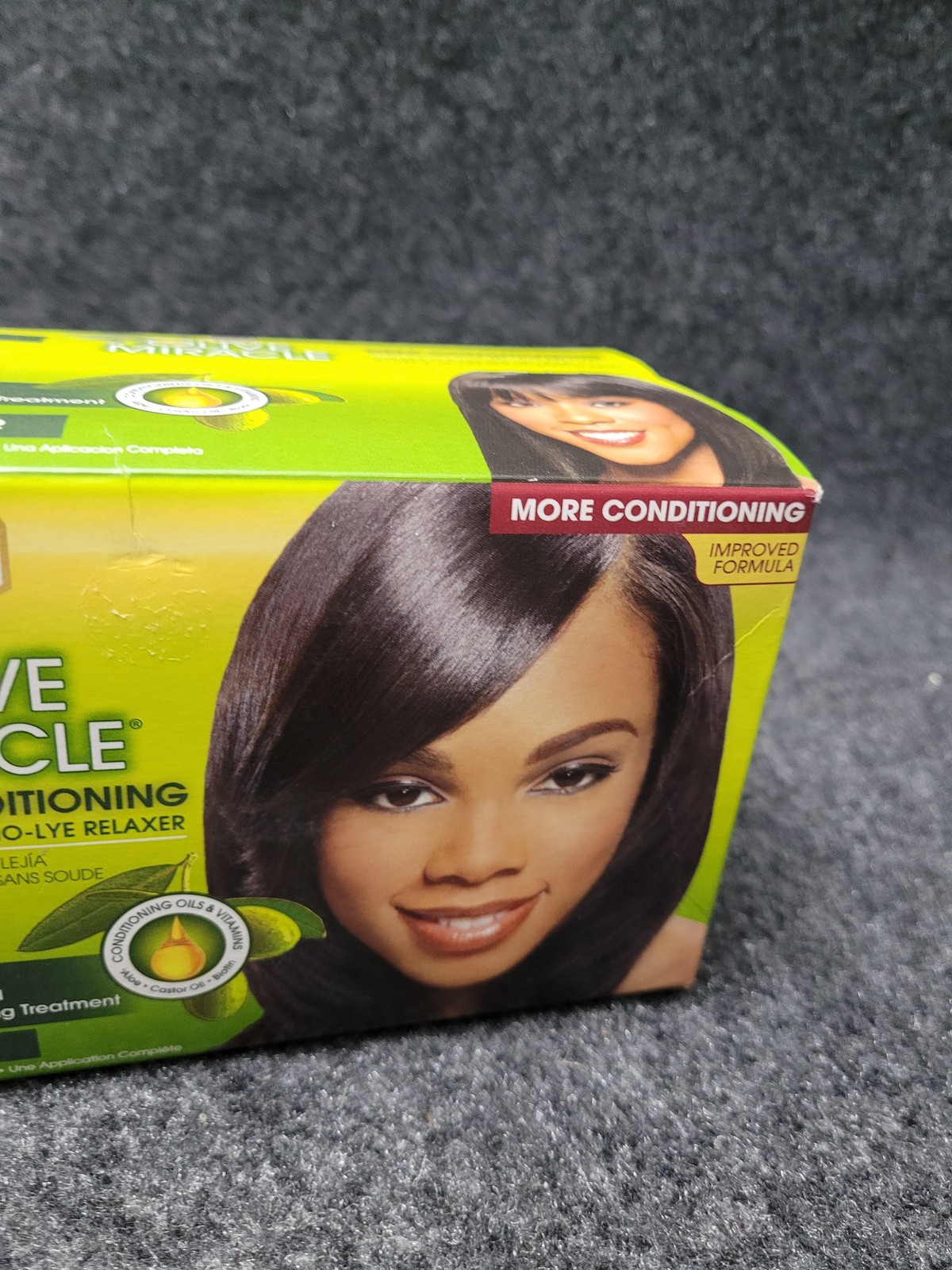 African Pride Olive Miracle Deep Conditioning No-Lye Hair Relaxer Regular New