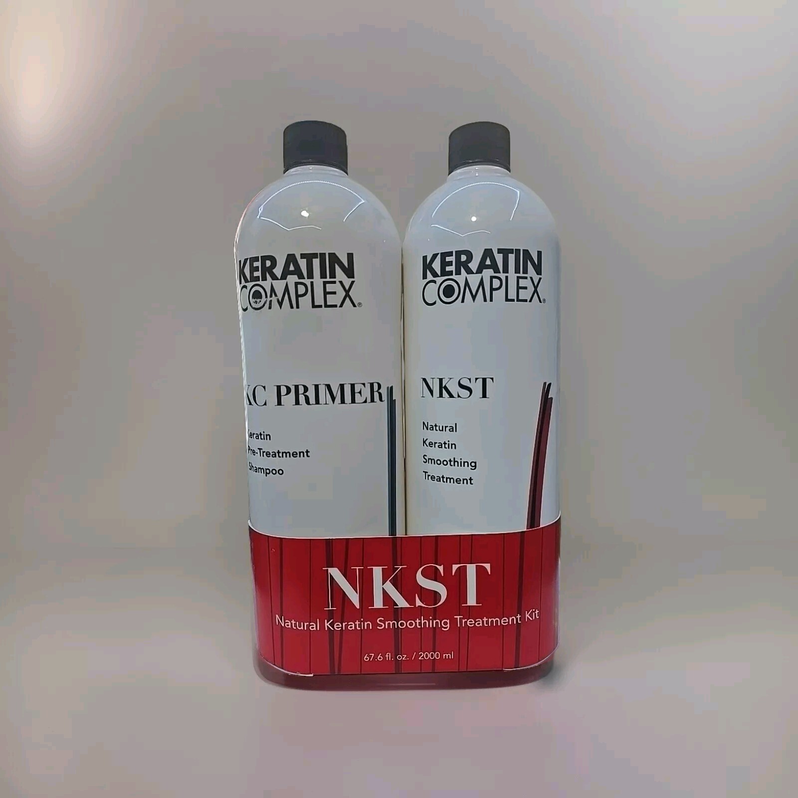 Keratin Complex Natural Smoothing Treatment (NKST) 33.8 Oz Total 67.6 Oz Sealed