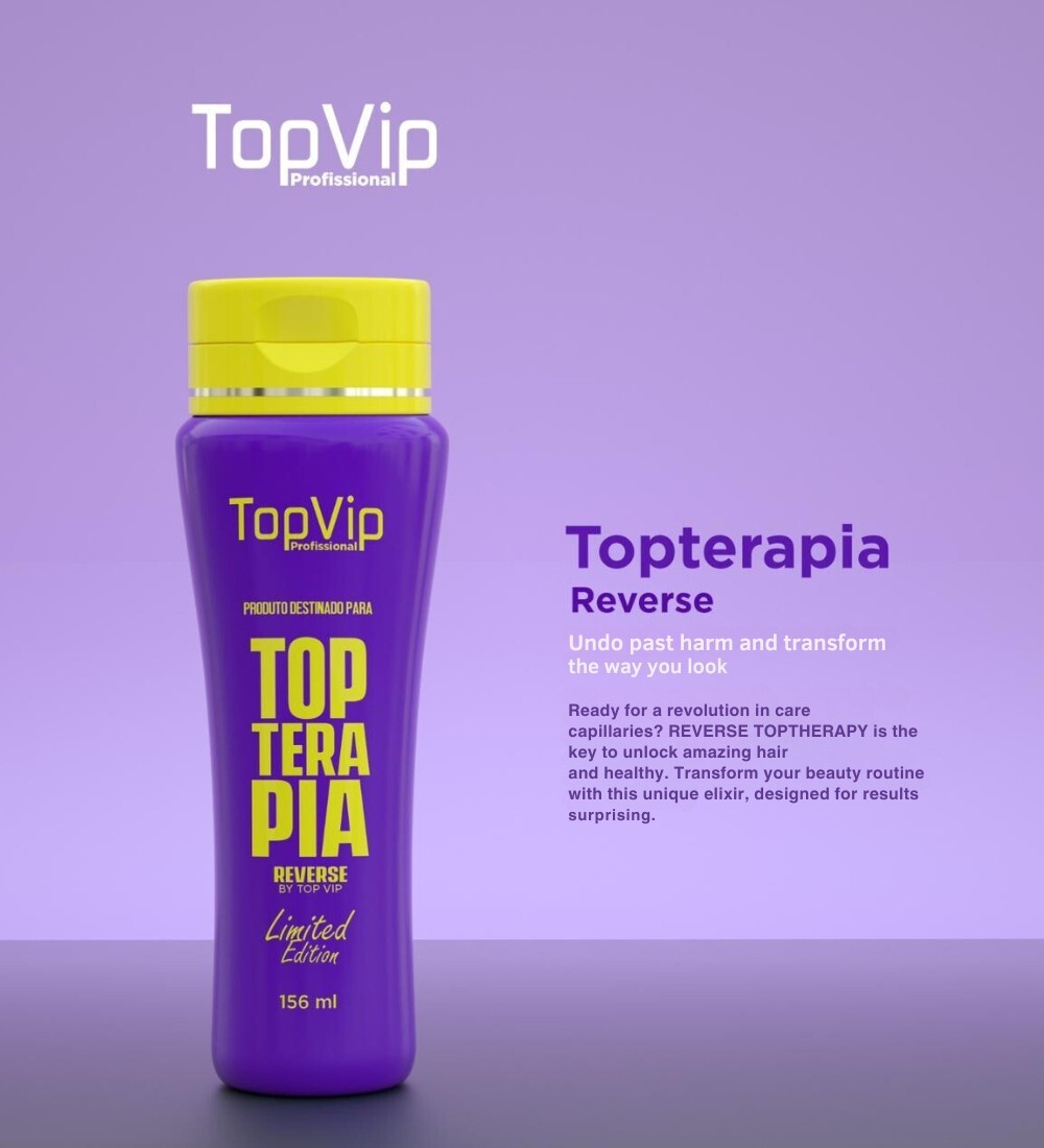 Top Vip Topterapia Reverse Brazilian Organic Keratin Treatment 156ml/5.2 oz