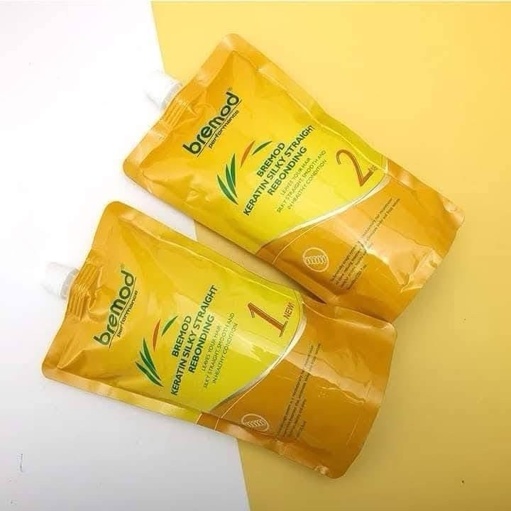 BREMOD Keratin Silky Straight Rebonding Set – For Professional Use Only