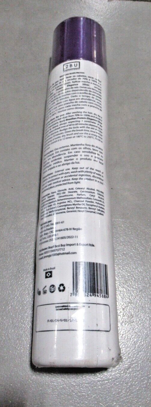 2BU Elegance Silver Treatment Multi Brazilian Protein 0% Formaldehyde 1L NEW