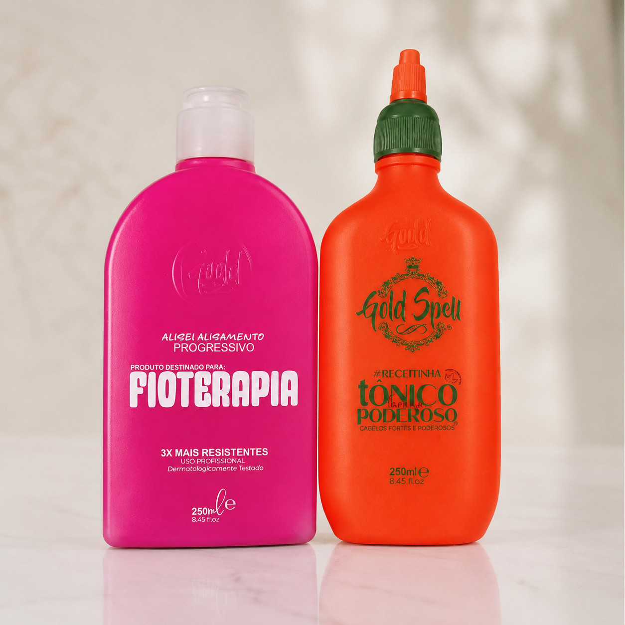 Progressive Fioterapia 250ml + Powerful Tonic 250ml / Kit Gold Spell