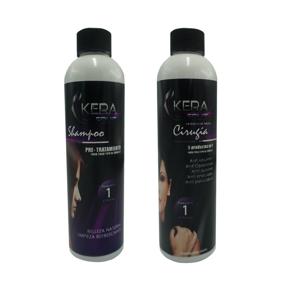 Cirugia Capilar 8oz Kerafruit Incluye Shampoo 240ml Fast shipping keratian aliz