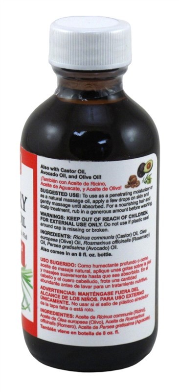 De La Cruz Rosemary Oil 2 Ounce Moisturizer For Skin & Hair