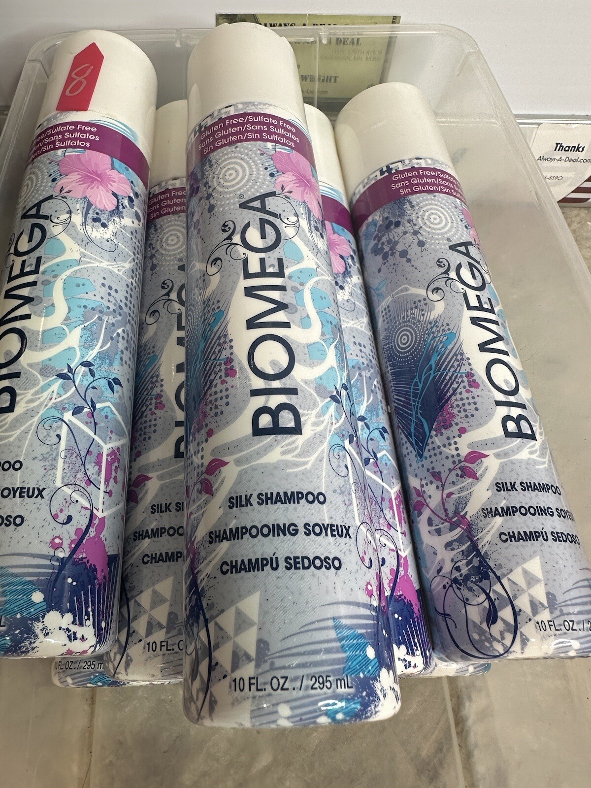 Aquage Biomega Silk Shampoo 10 Oz For Curly Hair Course Or Frizz Control UV Prot