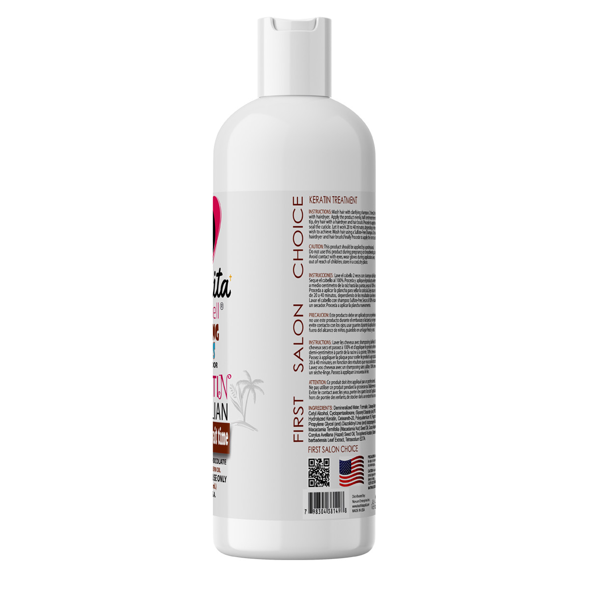 Brazilian Keratin Treatment Kachita Spell Chocolate 32floz+ Shampoo Conditioner