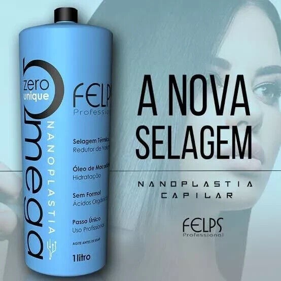 Felps Omega Zero Nanoplastia Sensitive Brazilian Keratin Hair Treatment 1L/34 oz