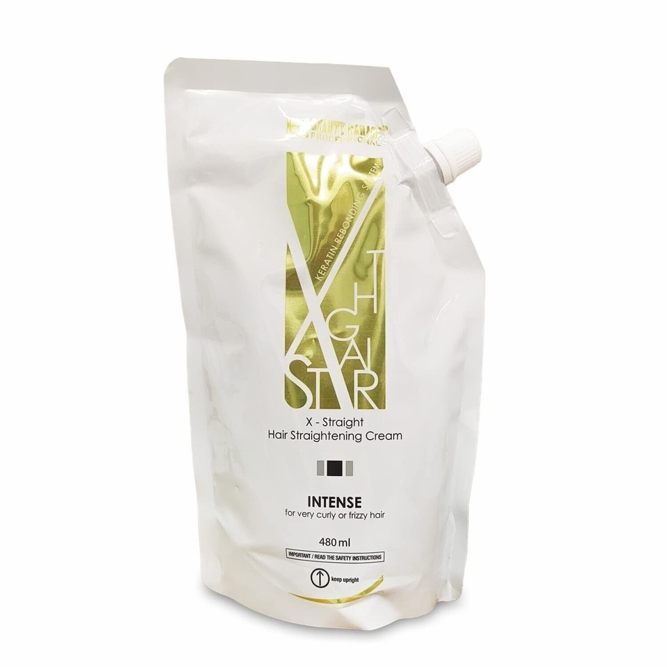 Beauty Garage X-Straight Hair Straightening Keratin Cream & Neutralize 480ml