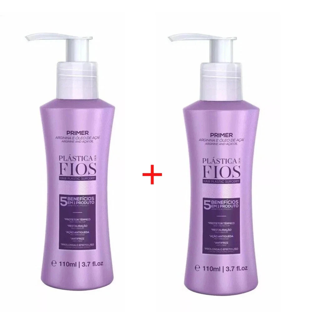 Kit 2x Cadiveu Professional Plastica Dos Fios Primer leave-in 110 mL