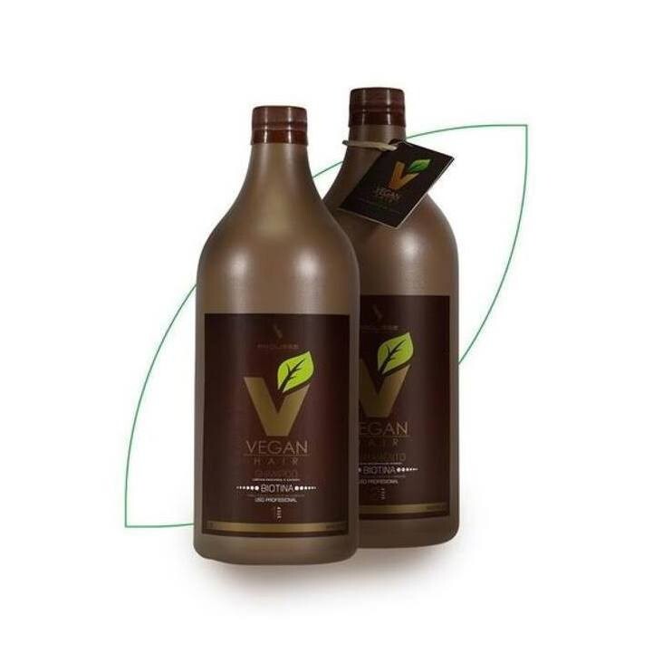 Biotina Progressive Brush 100% Organic Vegan Hair, Brazilian Keratin 2x1L/34.Oz