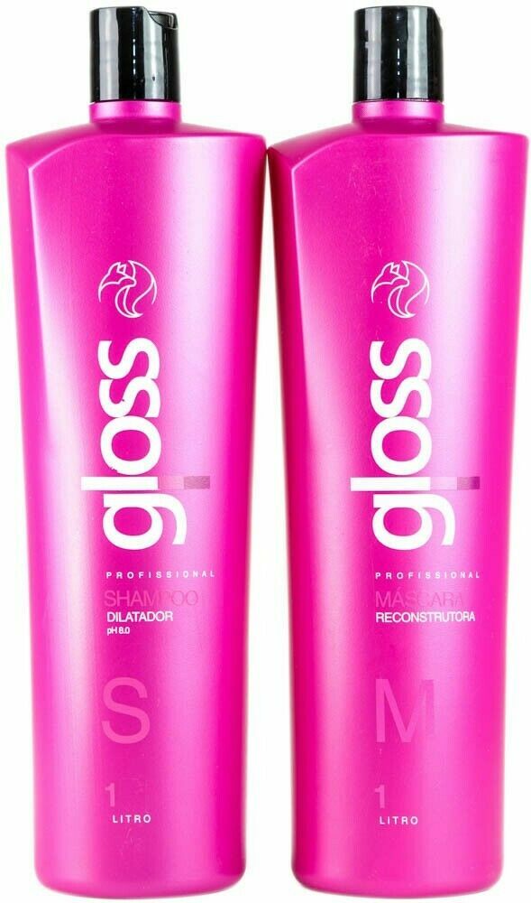 Fox Gloss Keratin Smoothing Treatment 2 X 1 LT FedEx Shipping Included