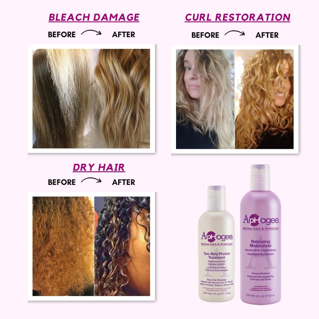 Aphogee Two-step Treatment Protein for Damaged Hair 16 oz.
