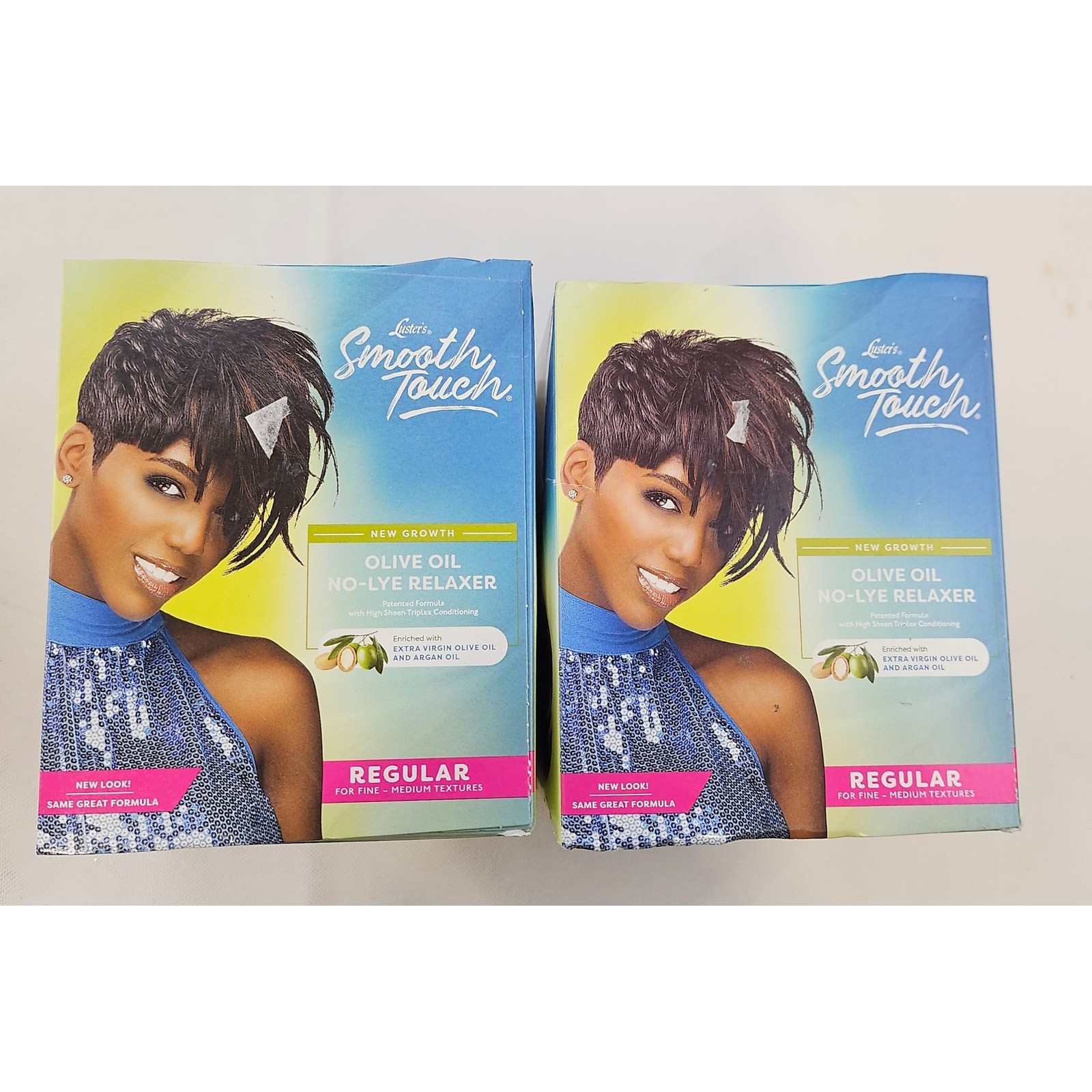 Luster’s Smooth Touch Olive Oil No-Lye Relaxer Regular New Growth 2 Pack