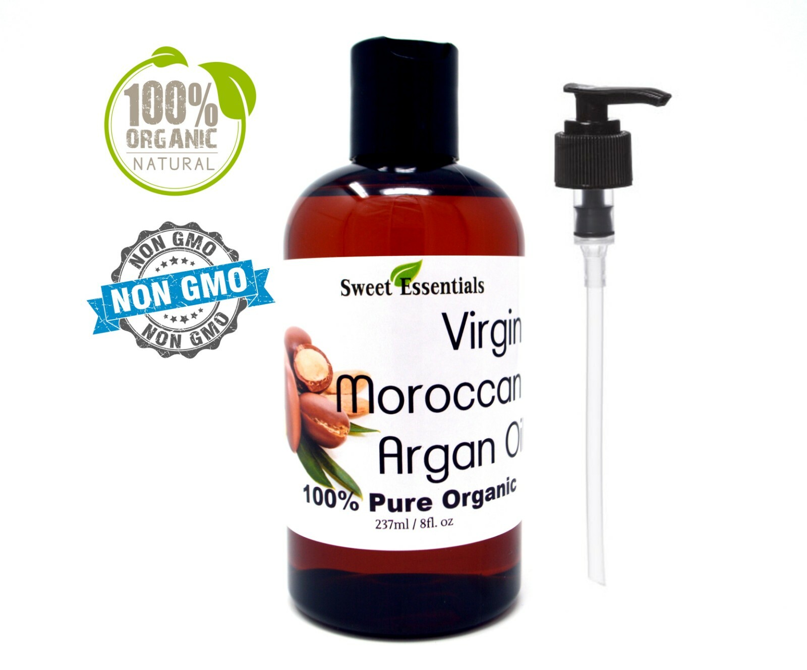 Organic Unrefined Moroccan Argan Oil | 8oz | Imported From Morocco | 100% Pure