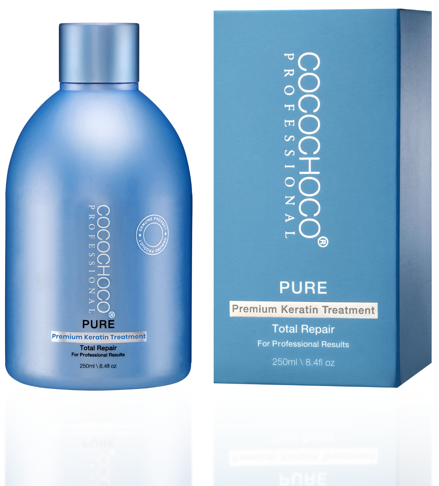 ❤❤ COCOCHOCO Pro PURE Keratin Hair Treatment 250ml + CLARIFYING SHAMPOO 400ml