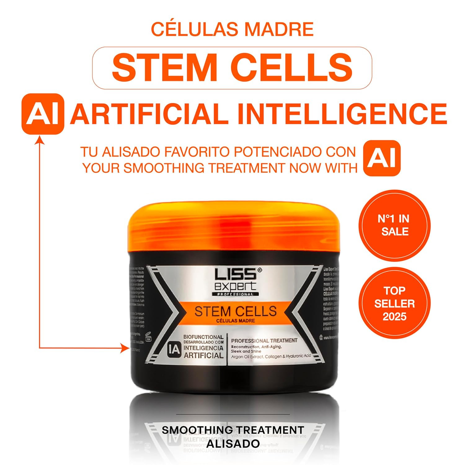 Liss Expert Stem Cells Smoothing Treatment – Organic Keratin & Argan Oil – fo…