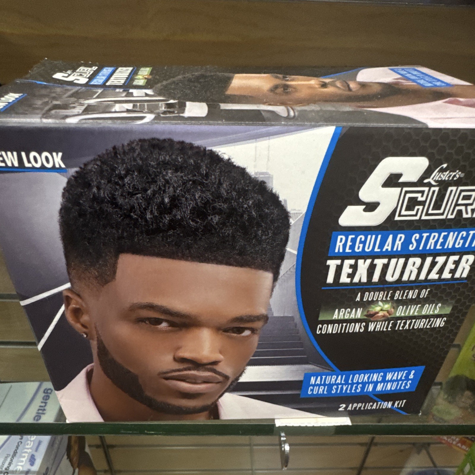 Luster’s S-Curl Texturizer Regular Strength 2 Application Kit Argan & Olive Oil