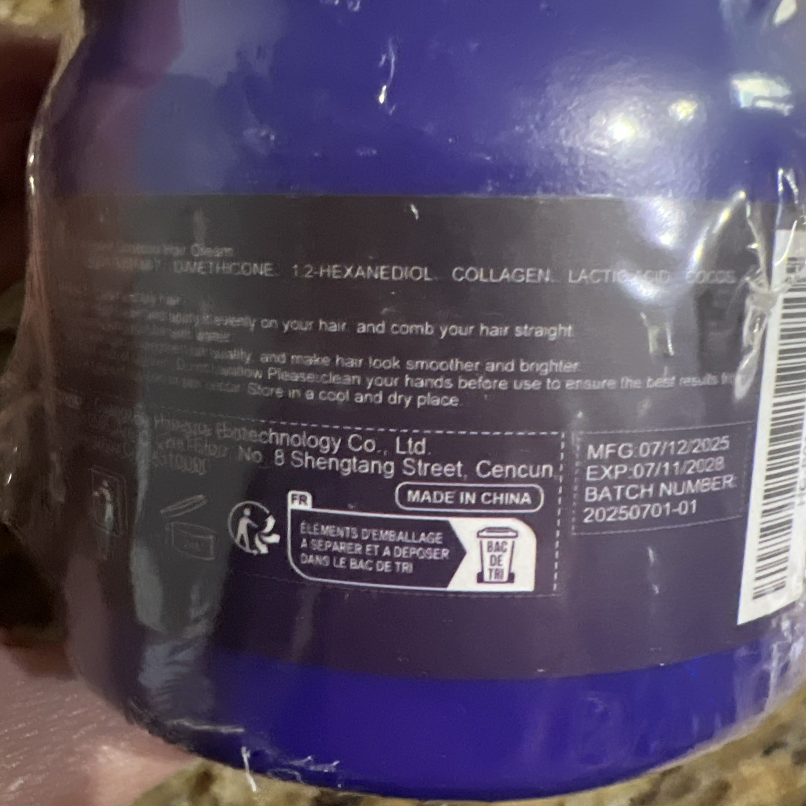 Lumino Liss Protein Correction Hair Cream Keratin Coconut 250g