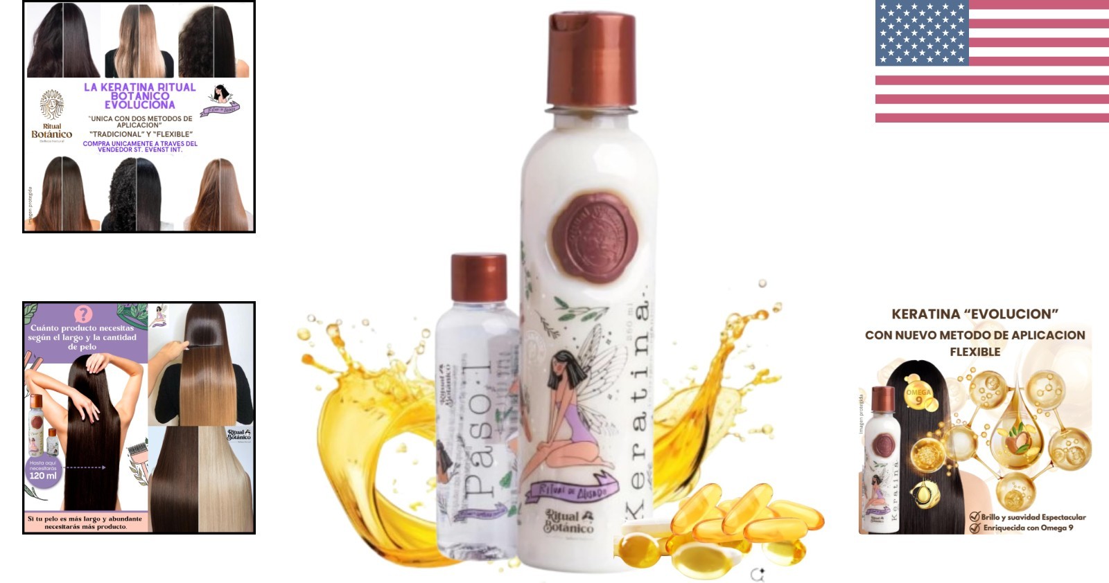 250mL Organic Keratin with 12 Natural Oils – Botox Effect Without Formaldehyde