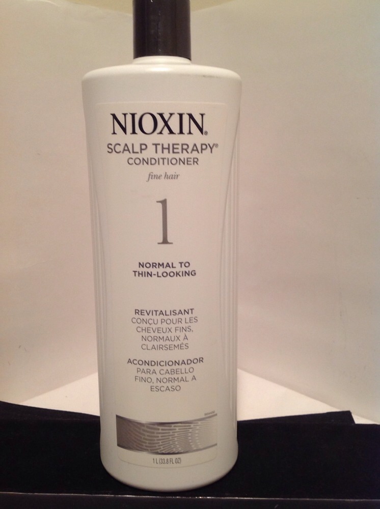 Nioxin Scalp Therapy System 1 LITER / 33.8 oz – For Thinning Hair – UNISEX