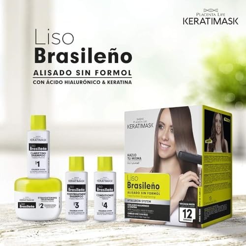 PLACENTA LIFE KERATIMASK Brazilian Straightening Kit Keratin Treatment