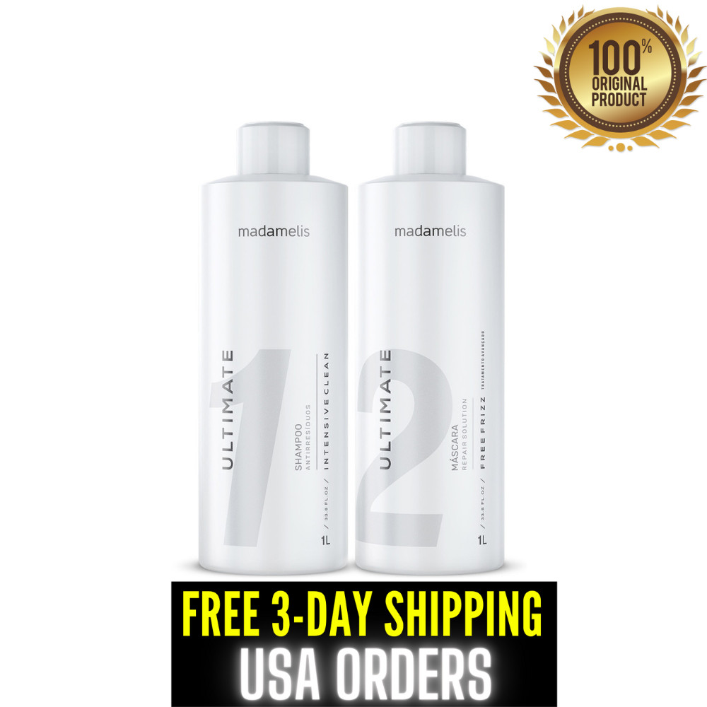 Madamelis Ultimate Liss Bambarro Progressive Keratin Straightening Brush 2 x 1L