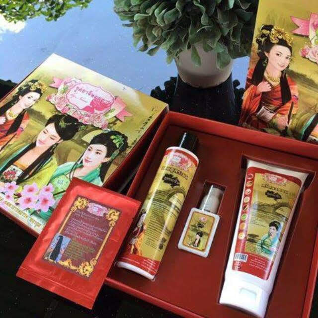 Noon Chinese Herbal Long Hair Shampoo Conditioner Serum Straightening ( 2Set)