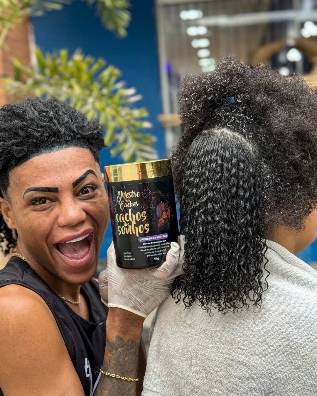 Mestre dos Cachos Curl Cream Cachos dos Sonhos Leave-In 1Kg Curl Defining Cream