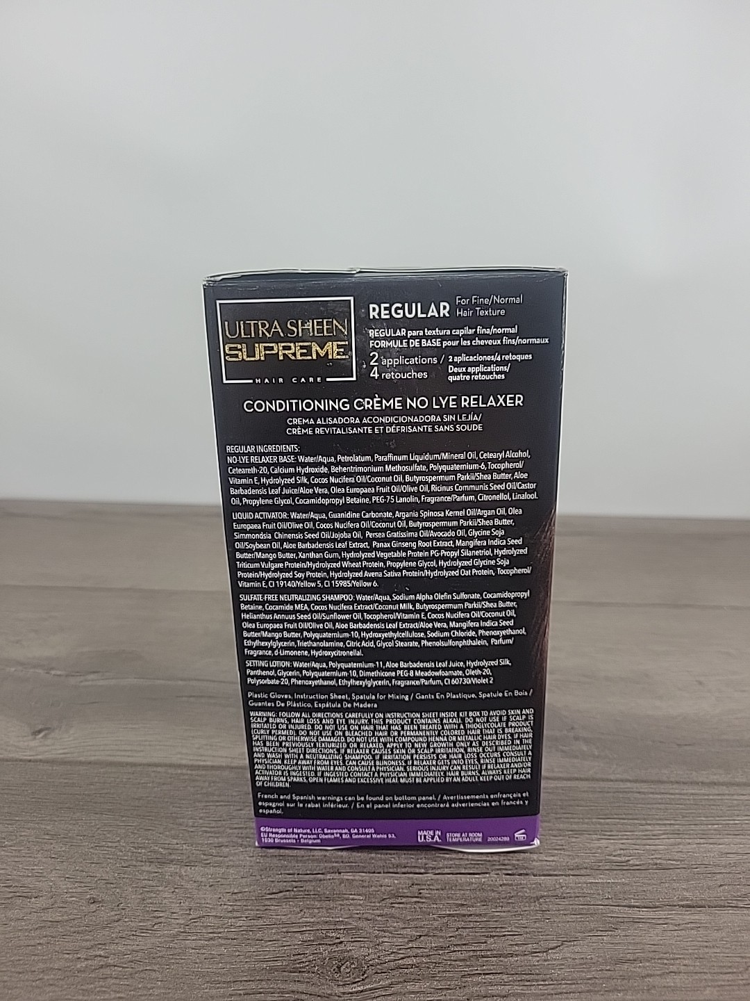 Damaged Box Ultra Sheen Supreme Relaxer Conditioning Creme, Regular