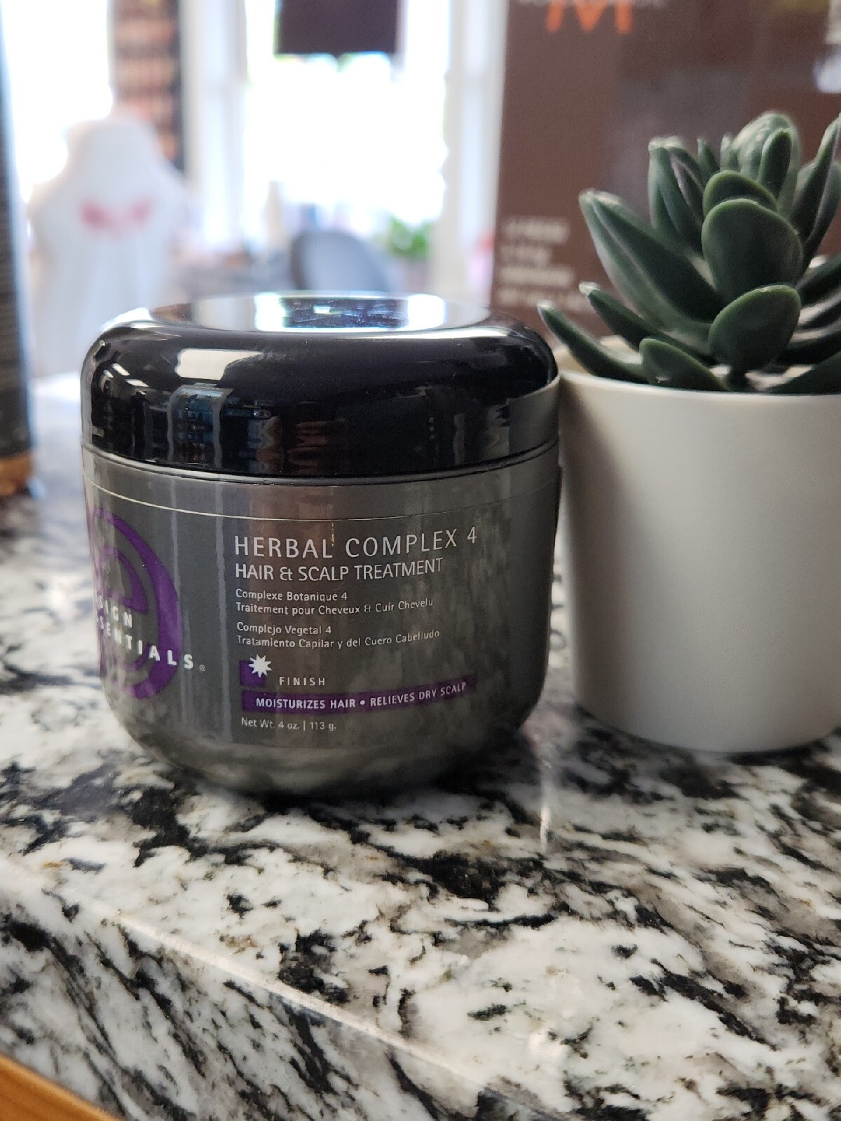 Design Essentials Herbal Complex 4 Hair & Scalp Treatment Relaxed Natural 4 oz