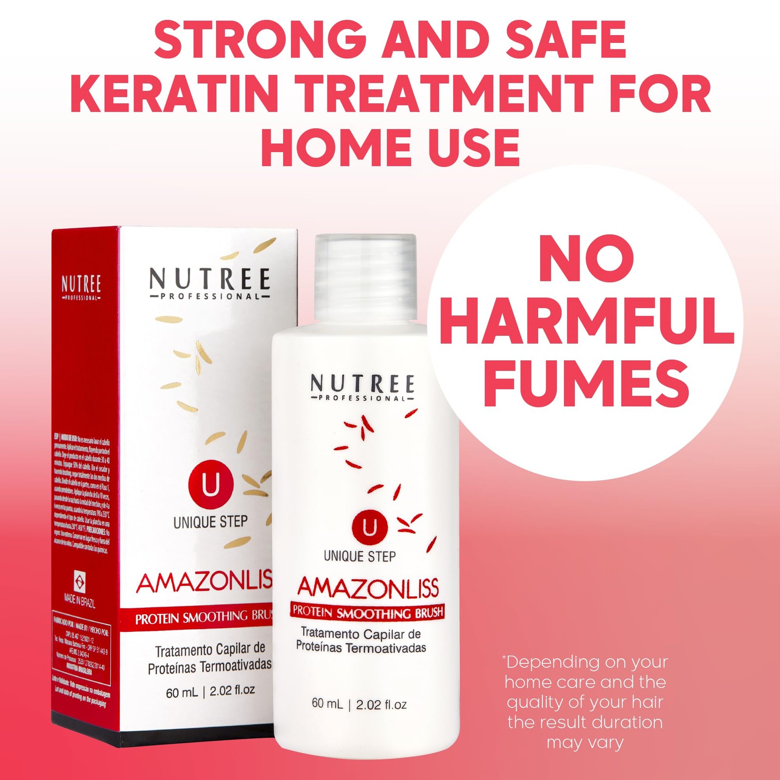 Brazilian Keratin Smoothing Treatment, Blowout Straightening System for Dry a…