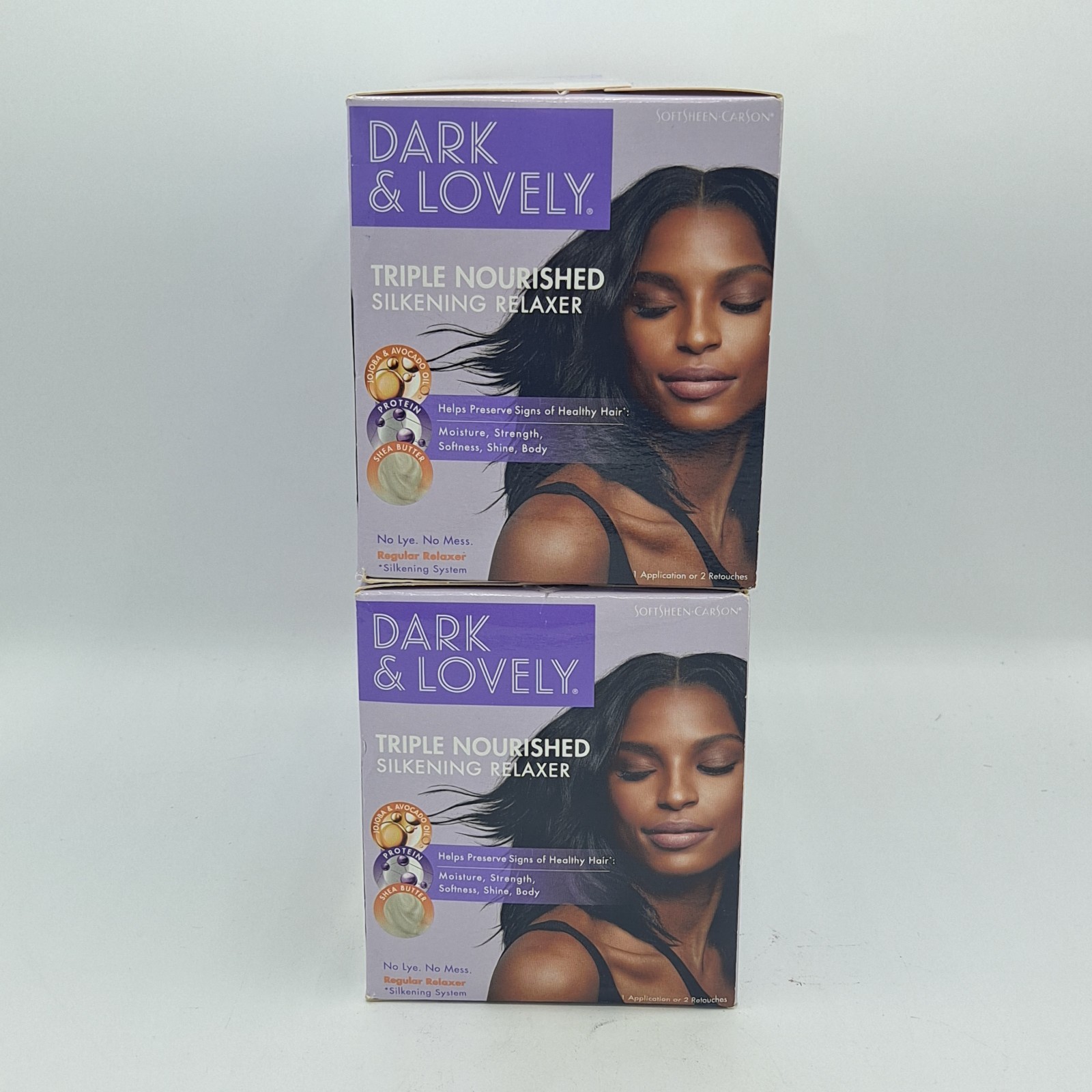 Dark & Lovely Triple Nourished Silkening Relaxer Kit – 2 Pack – As Seen In Pics