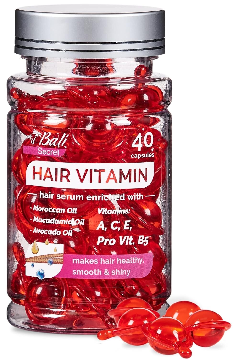 BALI SECRET HAIR TREATMENT SERUM Salon Quality Moroccan Macadamia Avocado Oil
