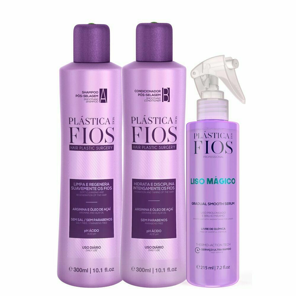 Brazilian Hair Treatment Cadiveu Plastica Dos Fios Kit Home Care you choose kit