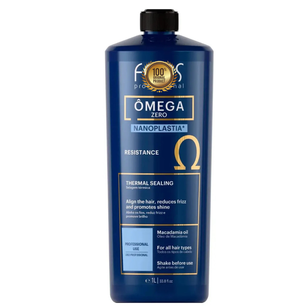 Omega Zero Resistance Nanoplastia Brazilian Keratin Treatment 1L
