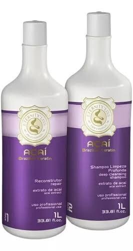 ETERNITY LISS-BRAZILIAN KERATIN HAIR TREATMENT KIT AÇAI PROFESSIONAL 2X1L/34 Oz