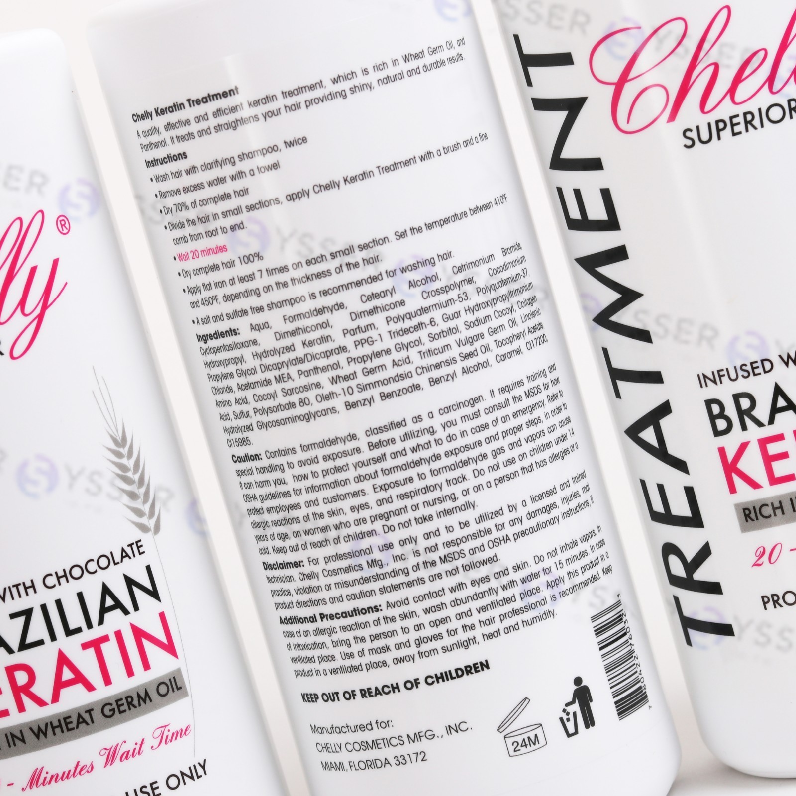 Chelly Brazilian Hair Relaxer Keratin Treatment CHOCOLATE 4.0 / 32 fl oz