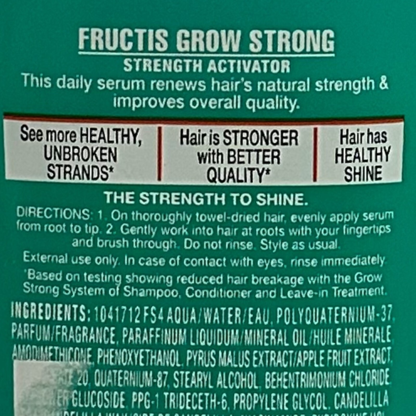 2 Pack Garnier Fructis Grow Strong Strength Activator Root to Tip Serum 4 oz HTF