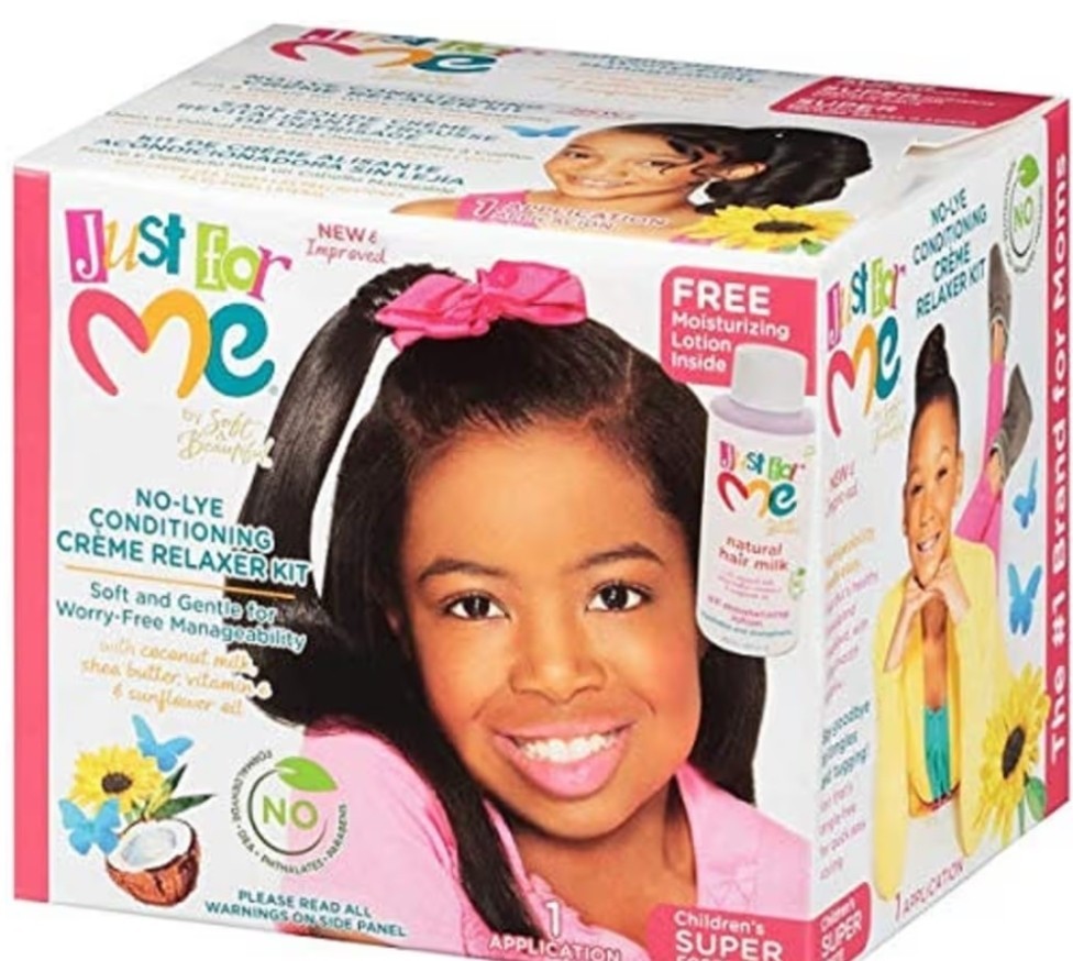 Just For Me! No-Lye Relaxer Kit for Children, Coconut Milk, Shea Butter, 1 Appl…