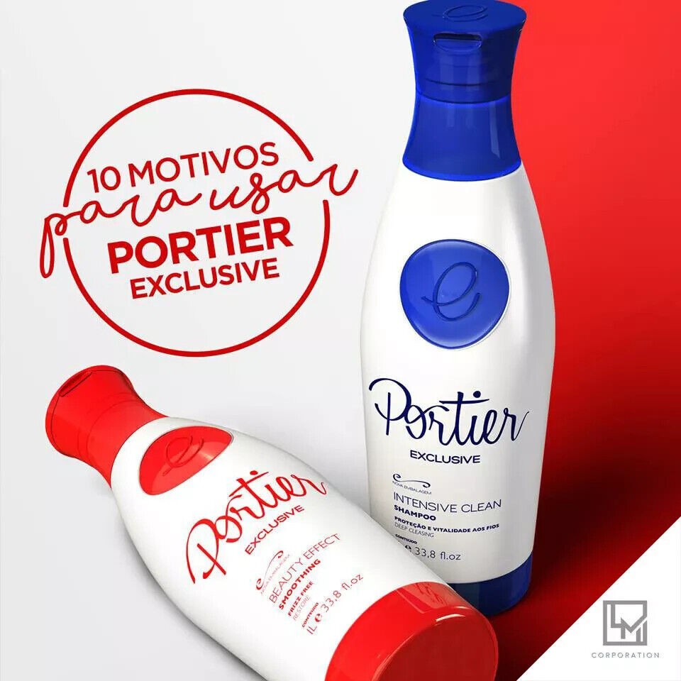 Portier Exclusive – Professional Treatment 2x1L/33.8 fl.oz Keratin Of Brazilian